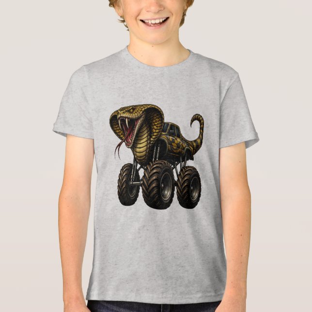 Camiseta Massive King Cobra Monster Truck (Frente)