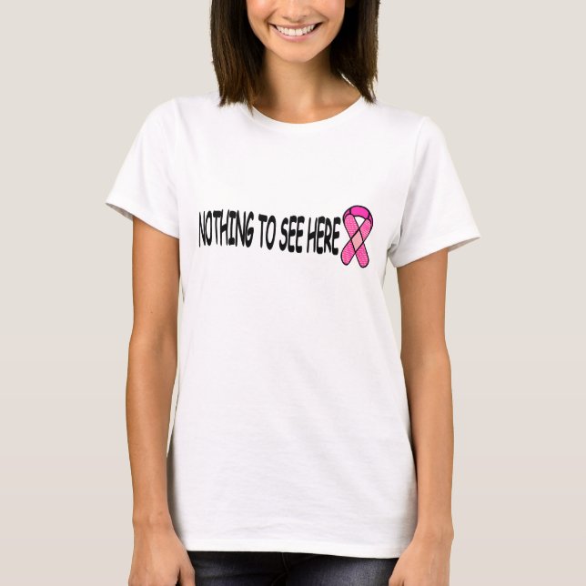 Camiseta Mastectomia da consciência do cancro da mama (Frente)