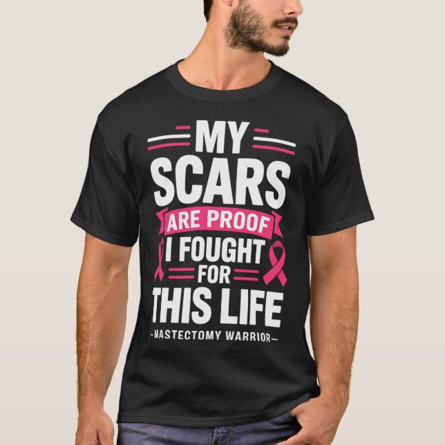 Camiseta Mastectomia Mulheres Canceres Engraçadas (Frente)