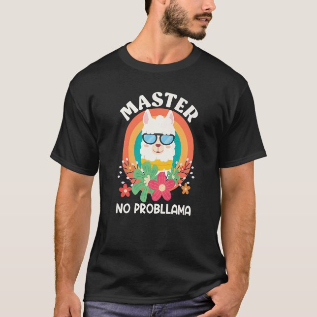 Camiseta Master 2023 No Probllama Master Degree Premium (Frente)
