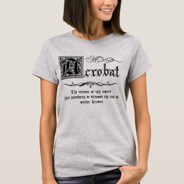 Camiseta Master Acrobat medieval (Frente)