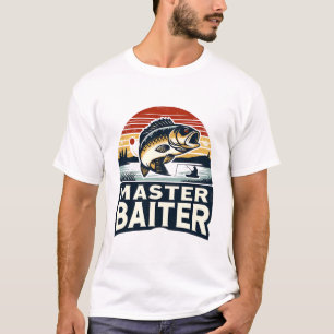 Camiseta Master Baiter, Pesca Humor Design