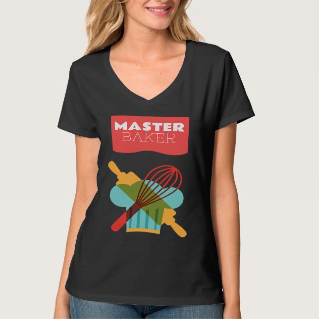 Camiseta Master Baker Kitchen Baking (Frente)