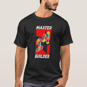 Camiseta Master Builder 14 anos 14 anos Aniversário Bo