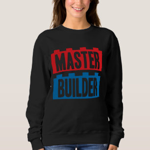 Camiseta Master Builder Building Blocks Homens Mulheres Juv
