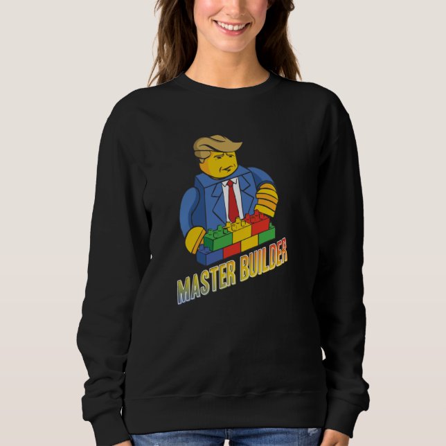 Camiseta Master Builder Building Blocks Homens Mulheres Juv (Frente)
