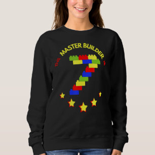 Camiseta Master Builder Cute Block Building 7 Birthday Bo