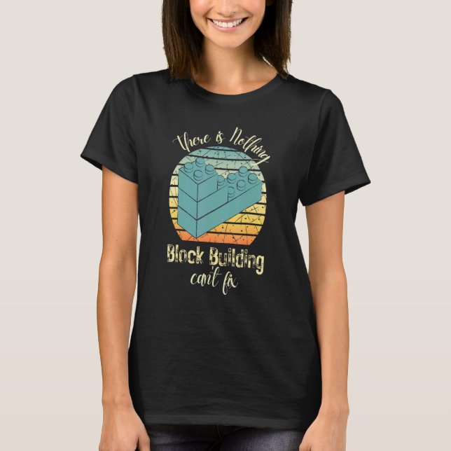 Camiseta Master Builder Cute Block Building Vintage 2 (Frente)