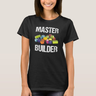 Camiseta Master Builder Funny Say Block