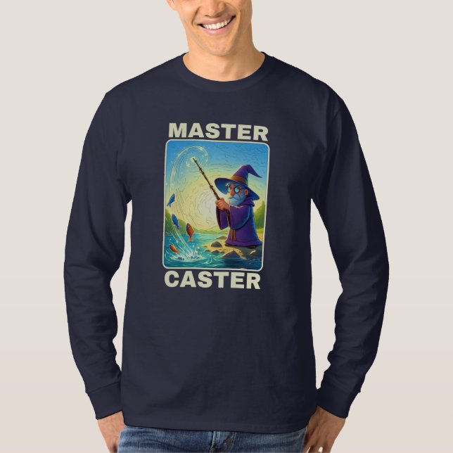 Camiseta Master Caster - Assistente de Pesca Mágica (Frente)