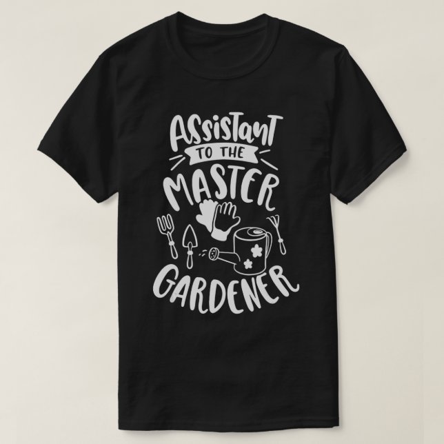 Camiseta Master Gardener Assistant para o Master Gardener g (Frente do Design)