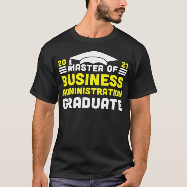 Camiseta Master of Business Administration Graduate 2021 De (Frente)