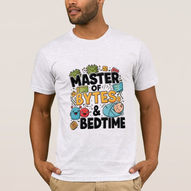 Camiseta Master of Bytes and Bedtime (Frente)