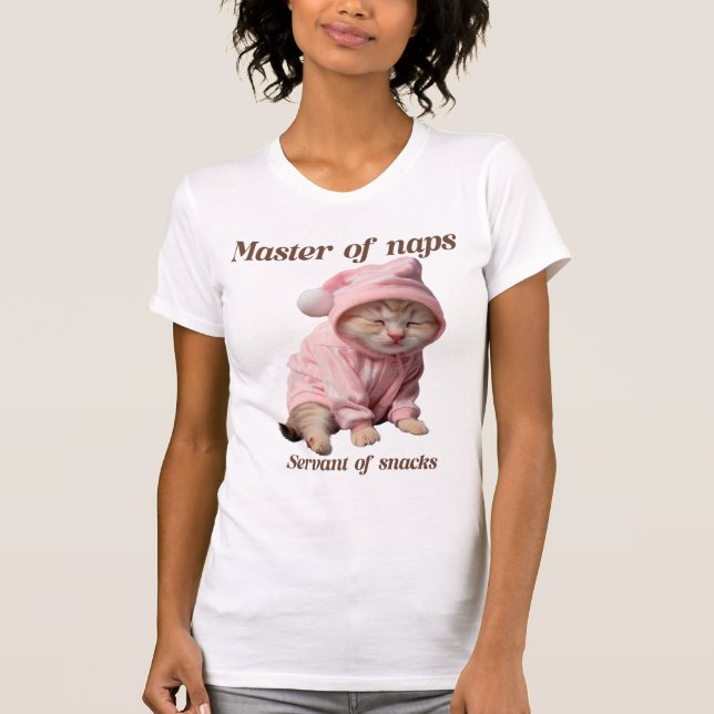 Camiseta Master of naps, servant of snacks  (Frente)