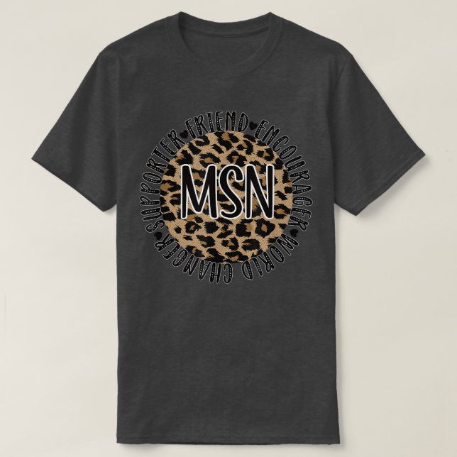 Camiseta Master Of Science In Nursing Appreciation1371 (Frente do Design)
