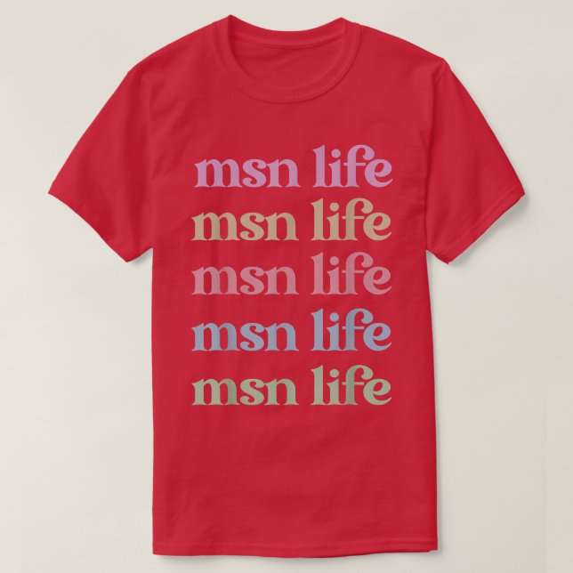 Camiseta Master Of Science In Nursing Appreciation 1368 (Frente do Design)