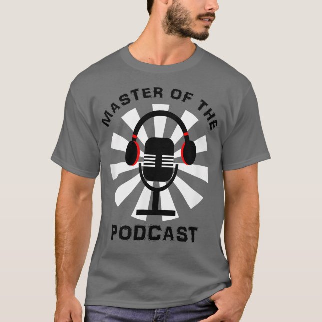 Camiseta Master Of The Podcast Mic Graphic (Frente)