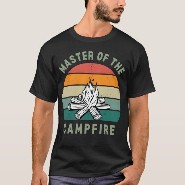Camiseta MASTER OFHE CAMP FIRE vintage (Frente)