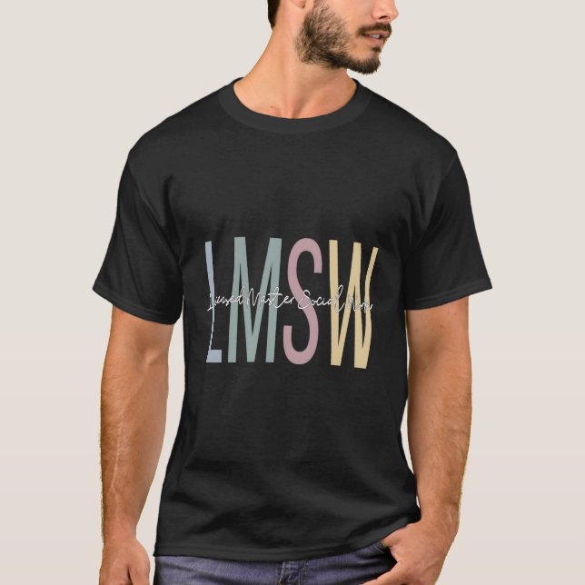 Camiseta Master Social Worker Boho Lmsw (Frente)