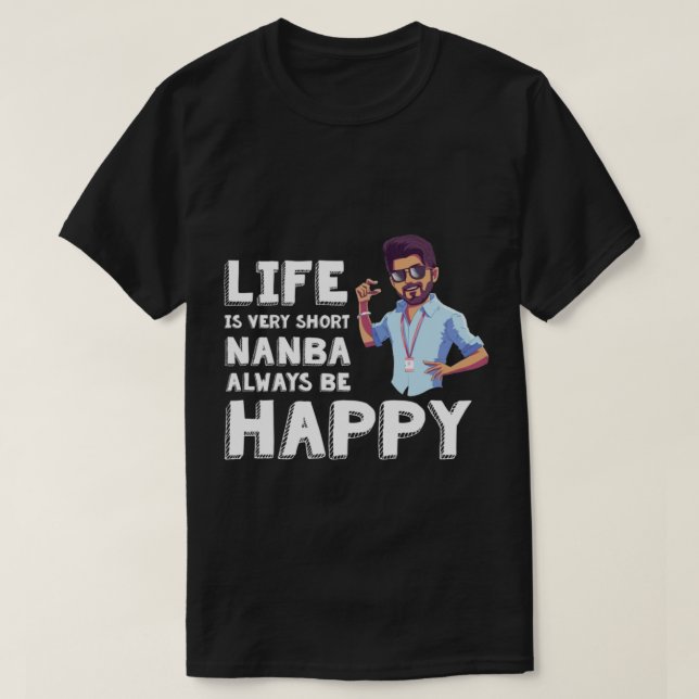 Camiseta Master Vijay - Always be happy    (Frente do Design)