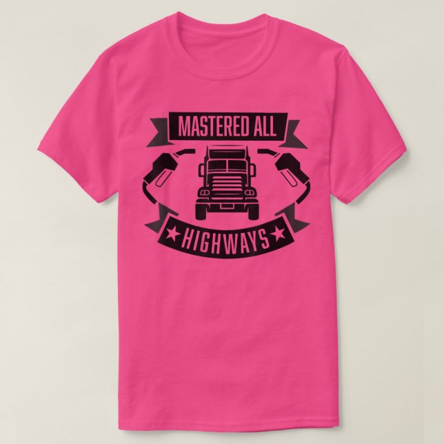 Camiseta Mastered All Highways - Vestuário do driver de cam (Frente do Design)
