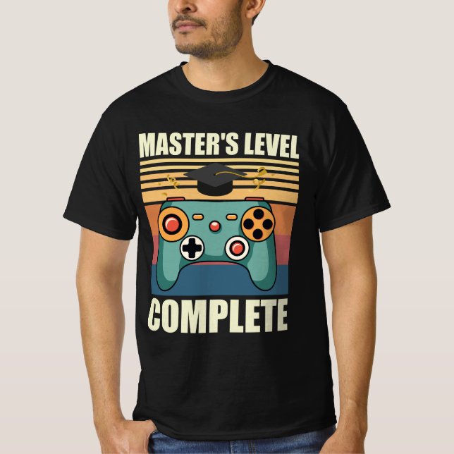 Camiseta Master's Level Complete, Masters Degree, Masters  (Frente)