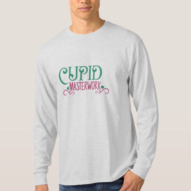 Camiseta Masterwork Cupid de Presente de casal (Frente)
