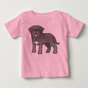 Camiseta Mastiff napolitana dos desenhos animados