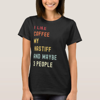 Camiseta Mastiff Retro Dog E Café