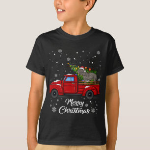 Camiseta Mastim napolitano Caminhão Vermelho Caminhão Merry