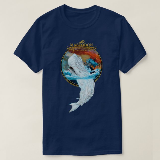 Camiseta Mastodon Leviathan Merch (Frente do Design)