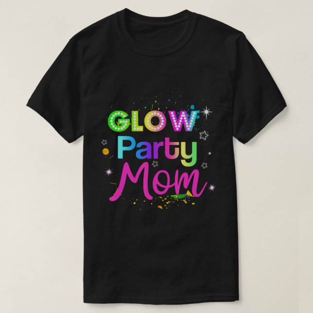 Camiseta Mat De Festa Látea Mamãe Paint Splatter (Frente do Design)