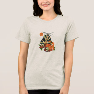 Camiseta Mata com folhas de laranja