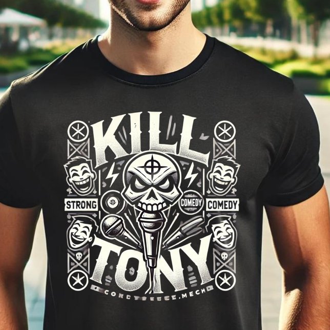 Camiseta Mata Tony: A Experiência de Comédia Definitiva (Criador carregado)
