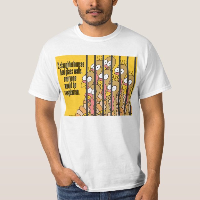 Camiseta Matadouros - Vegetarianos, Vegan (Frente)