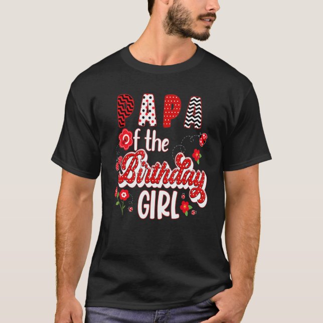 Camiseta Matança Familiar de Aniversário do Partido Ladybug (Frente)