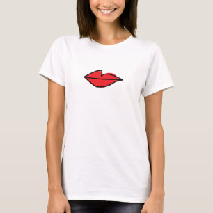 Camiseta Matando Eva Como Visto Em Villanelle Red Lábios I