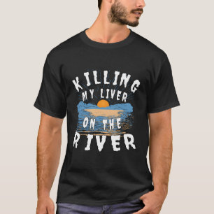 Camiseta Matando Meu Fígado No Rio Lake Life Bum Women