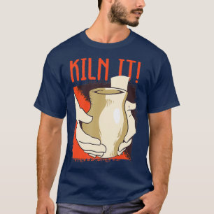 Camiseta Matar Ceramista de Esculpimento com Pote de Poteri