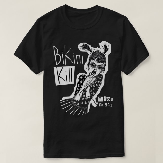 Camiseta matar de bikini punk (Frente do Design)