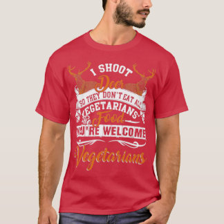Camiseta Matar Prezados Vegetarianos Caçando Natureza