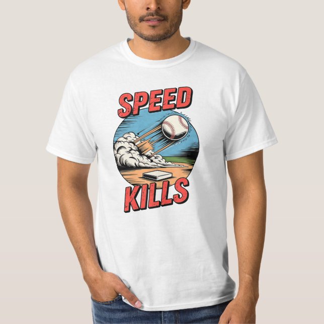 Camiseta Matares de velocidade Explosão de baseball (Frente)