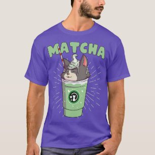 Camiseta Matcha Catpuccino Gatinho Engraçado Frappuccino Ca