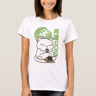 Camiseta Matcha Green Tea Cat