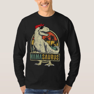 Camiseta Matchin da Família Mamasaurus Rex Dinosaur Mama Sa