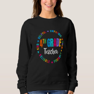 Camiseta Matching 4th Fourth Grade Tribe Teacher Squad Back