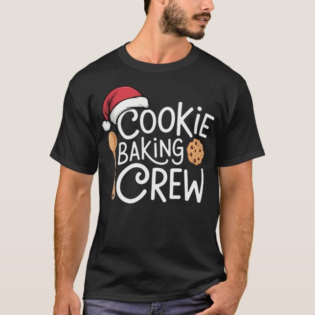 Camiseta Matching Christmas 	s For Family Cookie Baking Cre (Frente)
