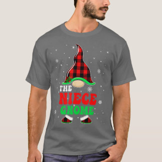 Camiseta Matching Family Buffalo Plaid The Niece Gnome Chri