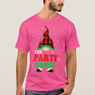 Camiseta Matching Family Buffalo Plaid The Party Gnome Chri