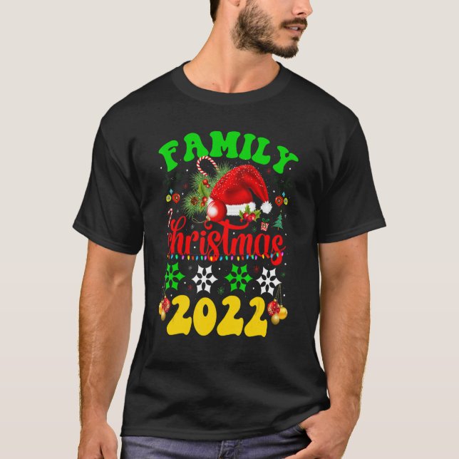 Camiseta Matching Family Christmas 2022 Team Santa Elf Squa (Frente)
